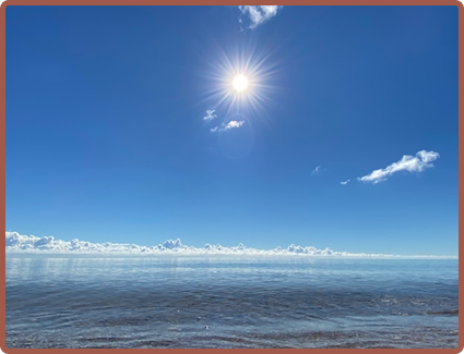 Photo du paysage de la mer
