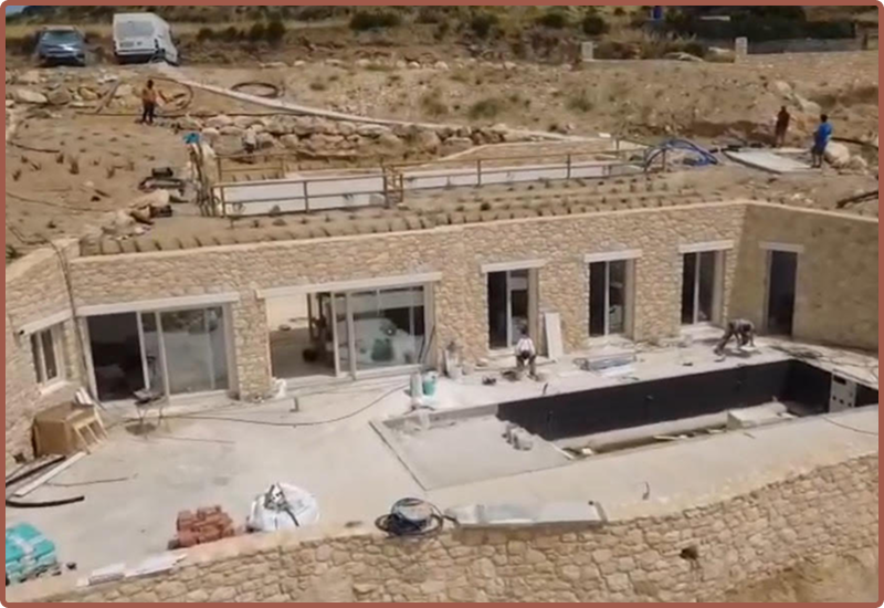 Villa Arcadia en construction