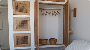 placards chambre Gaïa/Thalassa ouverts