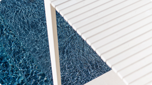 pergola vue de dessus avec piscine en dessous