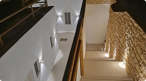 maison et entrée prises d'en haut